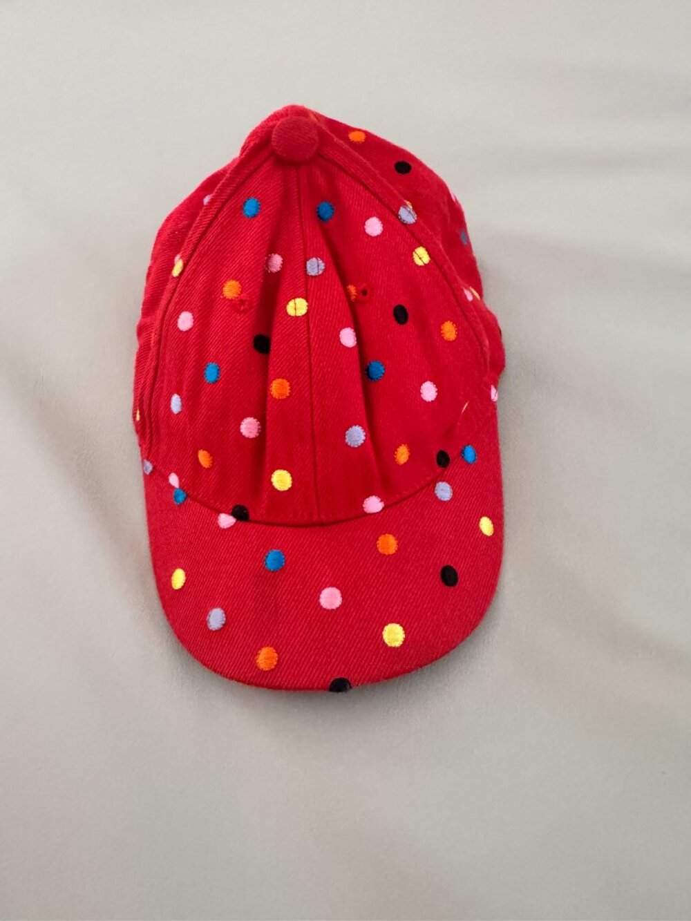 TEAM LIFE x INGONG Multi-Color Polka Dot Red Snapback Hat Kids Youth
